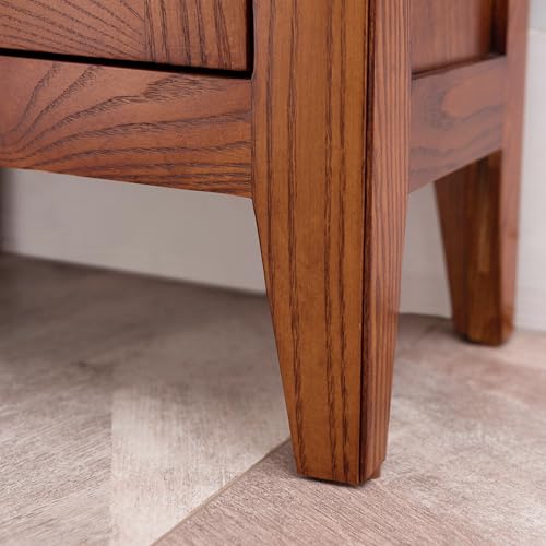Leick Home Mission Hall Console Table, Solid Wood, 2-Door Storage with 1 Interior Shelf, Slim Profile, Easy Assembly, Russet Brown, 30 in L x 11 in D x 30 in H, Small Entryway Cabinet, 10001-RS