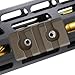 Gotical 3 Slot Mlok Rail DE Color Aluminium Three Slot Rail Picatinny Rail Set of 2 Pieces (D-Earth)