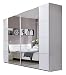 Produktbild Wimex Kleiderschrank/ Schwebetürenschrank Davos, (B/H/T) 225 x 210 x 58 cm, Weiß
