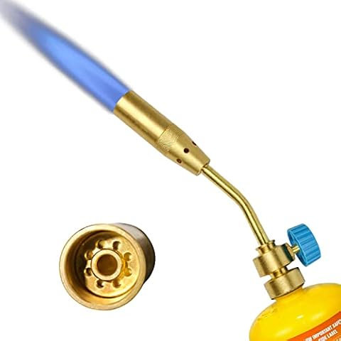 BLUEFIRE Propane Torch Head,Super Jumbo Flame Propane Turbo Torch Head capable to surround large diameter copper pipes up to 1.5 inch Gas Welding Brazing Soldering by MAPP MAP Pro Propane（only torch） Cover
