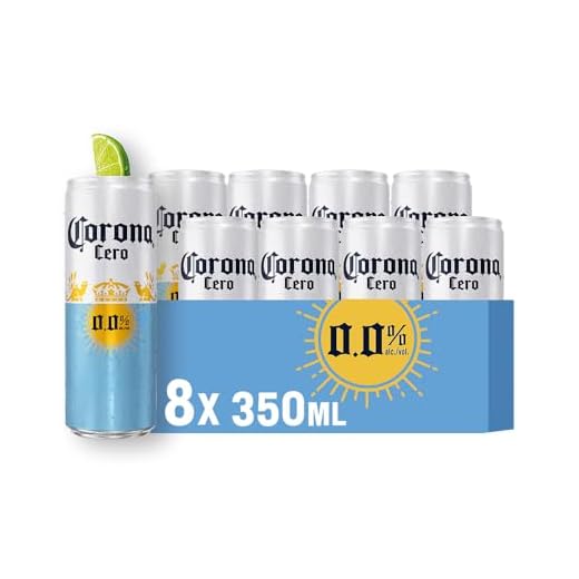 Pack Cerveja Corona Cero Sunbrew Sem Álcool, Lata, 350ml, Caixa 8 unidades