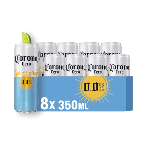 Pack Cerveja Corona Cero Sunbrew Sem Álcool, Lata, 350ml, Caixa 8...
