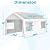 Carport Upgraded 10x20ft Heavy Duty Carport Auto Canopy Garage Boat Shed Party Tent UV Protection Waterproof Tarpaulin for SUV Truck Boat (White)
