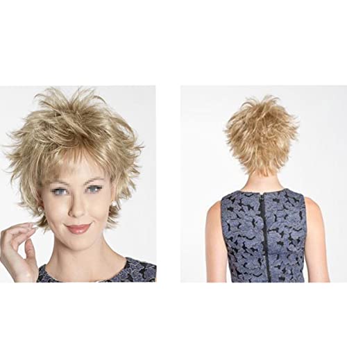 Mobestech Peruca Fofa para Festa Feminina Peruca Feminina Peruca Fashion Loira Curta Reta