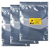 KUKUBAGS 15pcs 11x15 inch Anti Static Bag with 15pcs Antistatic Labels, Static Free Bag for Electronics, Large Resealable Non Static Bags for Most of Computer Accessories