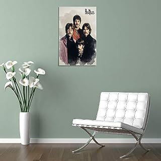 FANFF Beatles dans les années 70 Peinture décorative sur toile pour salon, chambre à coucher 60 x 90 cm - Les Beatles, Paul McCartney, John Lennon, RIngo Starr, George Harrison FANFF Beatles dans les années 70 Peinture décorative sur toile pour salon, chambre à coucher 60 x 90 cm – Image 5