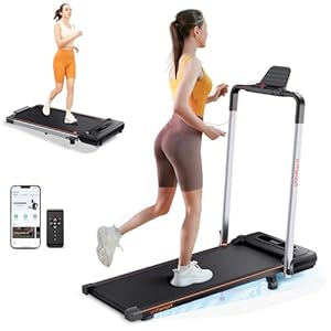 Klappbar Laufband für Zuhause mit Steigung, Fernbedienung & App-Steuerung, 12km/h, LCD-Anzeige, Doppelter Stoßdämpfung, 2 in 1 Walking Pad Neigung Laufband, für Zuhause & Büro, Kein Montagebedarf