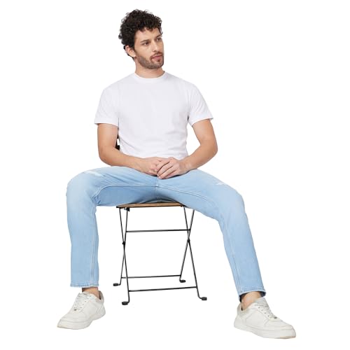 Image of Spykar Men's Rover Regular Fit Mid Rise Casual Jeans