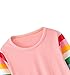 YAGATA Toddler Christmas Dress Girls Fall Dress Casual Toddler Long Sleeve Dress Pink Dress for Girls Pink 3T