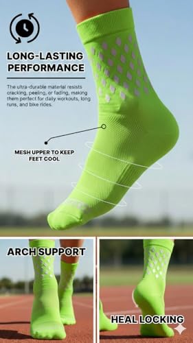 Image of ReflecToes Reflective Socks for cycling and running - 330 Candle Power High Visibility Night Safety Gear - Biomotion Support