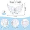 Yalikop 3D Plastic Angel Wings for Crafts White Feathers Costume Mini Wings Decor for DIY Crafts Accessories Holiday Party Favor Tree Ornaments(18 Pieces,3.3 Inch) #1