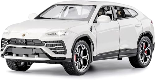 Image of Alokik Enterprise Compatible for 1:24 Lamborghini Urus Car Model Toy Child Sound and Light Pull Back Car Zinc Alloy Toys for Kids Boy Girl Gift 【Colors as Per Stock】