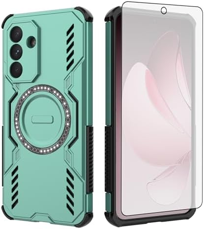 Asuwish Phone Case for Samsung Galaxy A36 5G with Tempered Glass Screen Protector Magnetic Cover and Protective Shockproof Slim Hard Thin Mobile Cell Accessories A 36 36A LTE SM-A366U Women Men Green image 5