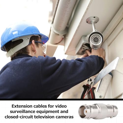 4PCS BNC Female to Female SDI Barrel Connector Adapter 75ohm Coax Coupler Joiner,RF BNC Connectors for Video Recorder,CCTV Monitor,Security Camera,HD-SDI/ 3G-SDI/ 4K/ 8K SDI Video Camera Cable - Image 5