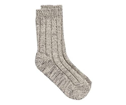 BIRKENSTOCK Cotton Twist Gray des chaussettes haut de gamme en maille texturée