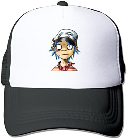 WALAKIEOD Popular Virtual Band Gorillaz Trend Mesh Snapbacks Baseball Hat Black