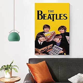 LORGL Beatles Poster d’art classique sur toile – Décoration murale moderne pour chambre à coucher – 30 x 45 cm - Les Beatles, Paul McCartney, John Lennon, RIngo Starr, George Harrison LORGL Beatles Poster d'art classique sur toile - Décoration murale moderne pour chambre à coucher - 30 x 45 cm – Image 4