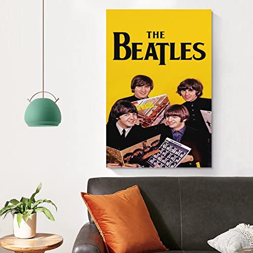 LORGL Beatles Poster d’art classique sur toile – Décoration murale moderne pour chambre à coucher – 30 x 45 cm - Les Beatles, Paul McCartney, John Lennon, RIngo Starr, George Harrison LORGL Beatles Poster d'art classique sur toile - Décoration murale moderne pour chambre à coucher - 30 x 45 cm – Image 5