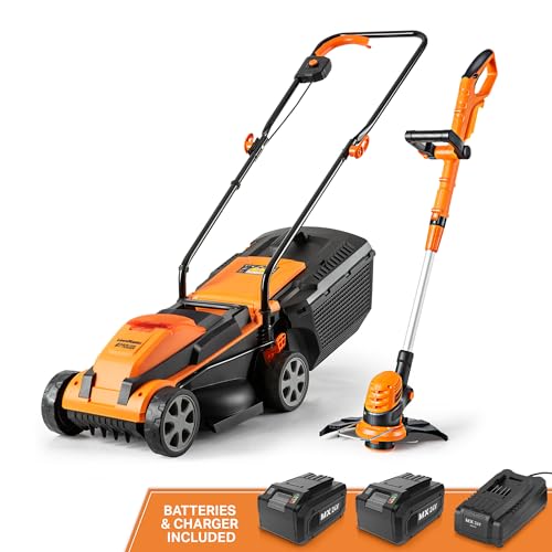 LawnMaster 20VMWGT 24V Max 13-inch Lawn Mower and Grass Trimmer 10-inch Combo with 2x4.0Ah Batteries and Charger by LawnMaster - Image 6
