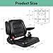 Universal Forklift Seat,Fold Down Tractor Seat with Adjustable Angle Back Armrest, Armrest And Safety Belt,for Tractor, Excavator Skid Loader Backhoe Dozer Telehandler