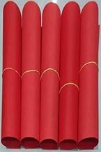 SEJASCOLLECTIONS | Pack of 10 | Red, Bright, A1, Big/Full Size, Chart/Pastel Sheets, Used in Art and Craft, Collage, Projects, Posters etc. Plain/Unrulled, Size: 70x56 Centimeters, 200 GSM Thickness.