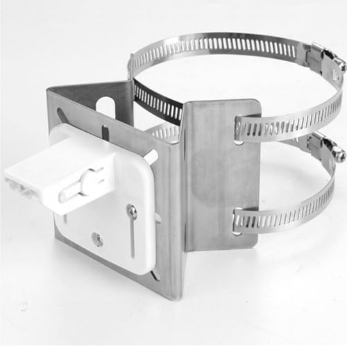 Lonnky Universal Vertical Pole Mount for CCTV Cameras, Solid Metal Mounting Bracket , Compatible with PTZ Dome Cameras, Solar Panels, LED Lights, Wall/Stage Mounting - Image 3