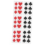 Veemoon 12 Stück Poker- Kaffeetassen Aufkleber – Selbstklebende Glitter Sticker Für Scrapbooking - DIY Handwerk Und Party Dekoration Ideal Für Und Erwachsene