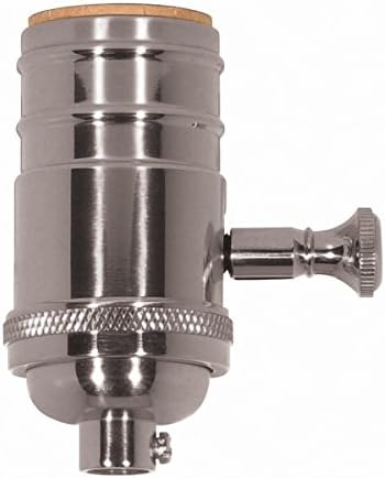 Satco 80-1065 Full Range Turn Dimmer Socket with Removable Knob, Color
