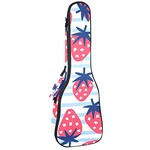 Sac à dos pour ukulélé concert et soprano housse rembourrée rose 10mm