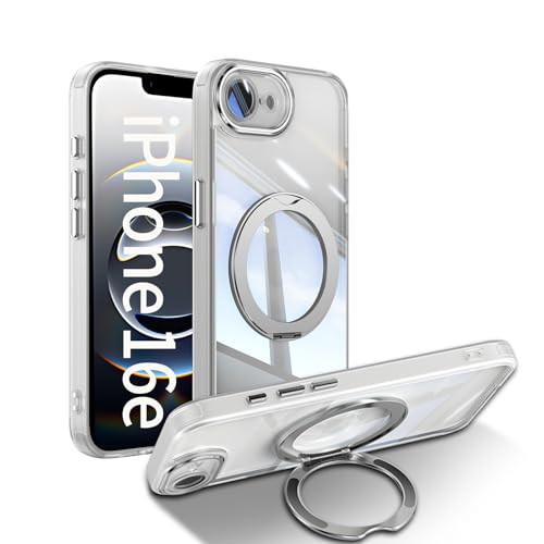 ShinKin �X�}�z�P�[�X iPhone SE 4 (iPone 16E)�P�[�X �J�o�[ ����PC + TPU�f�� �P�[�X �����O�t�� �J�o�[ �X�^���h�@�\ iPhone SE 4 �p�X�}�z�P�[�X ���������Y�t�B�����ی�@�\�t�� �������ꂽ�ی� �g�ѓd�b