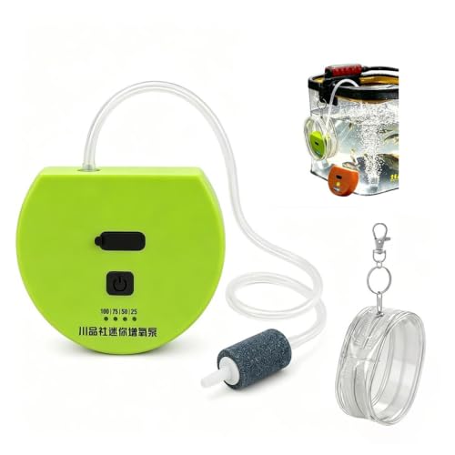 Mini pompe à air d'aquarium de 1,5 W, nano ultra silencieuse, kit d'aérateur d'oxygène portable avec tube AirStone et sac de rangement, pour réservoir Betta de 3,8 à 58 litres, bol à poissons, petit