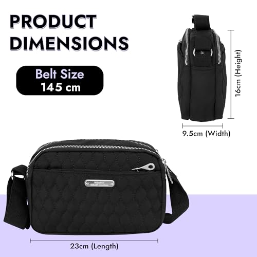 Image of Storite Women Sling Bag Crossbody Purse | Stylish PU Leather Mini Shoulder Bag for Ladies | Compact Travel Side Bag with Zipper | Daily Use Handbag