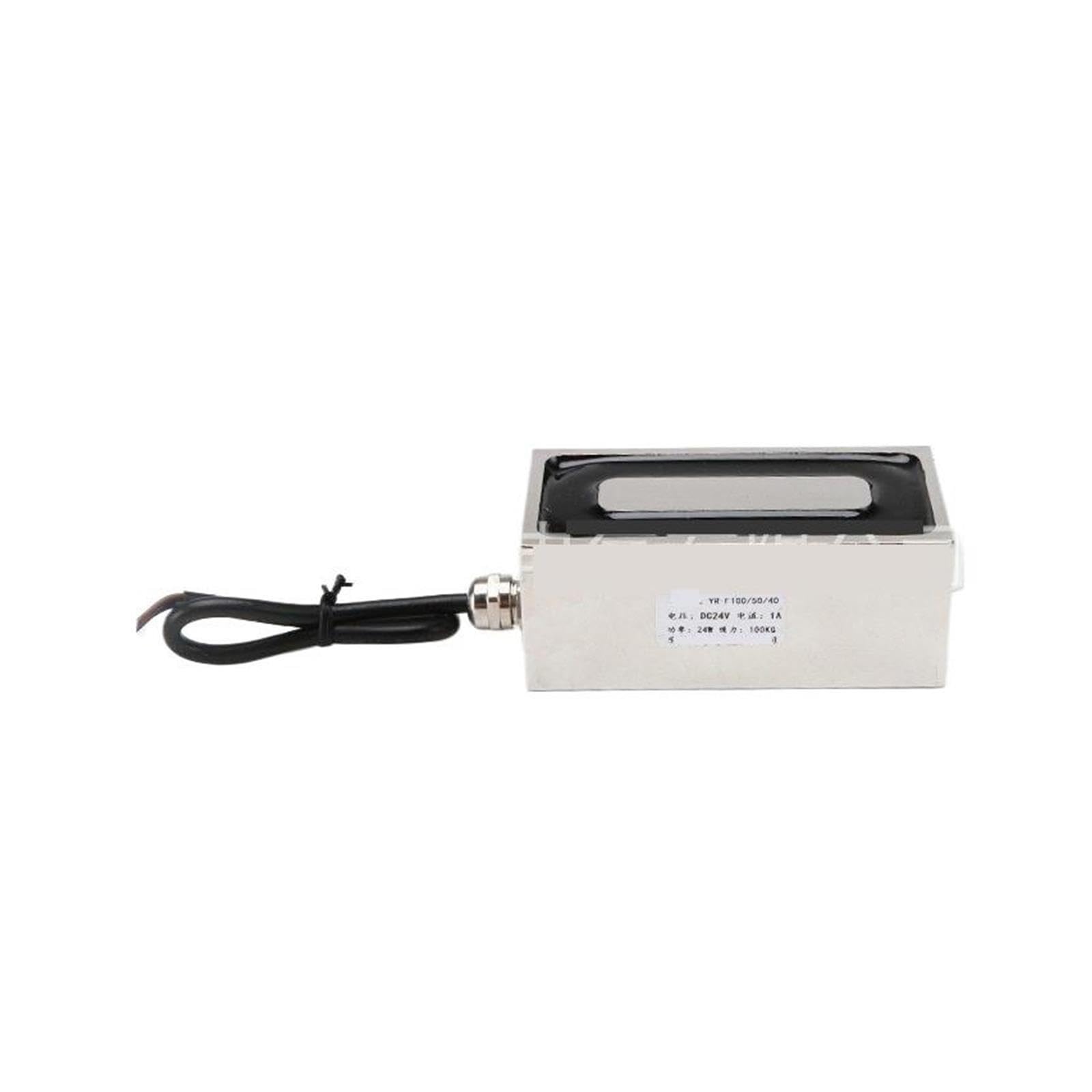 Électro-aimant rectangulaire YR-P100/50/40 100KG 12V24V M8*2(12V)