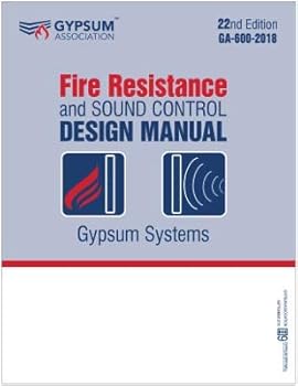 Paperback GA-600-2018 PLUS - Fire Resistance and Sound Control Design Manual Book
