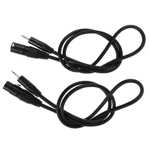 Câble microphones TRS vers XLR Toyvian cordon audio 3 broches pour répartiteur