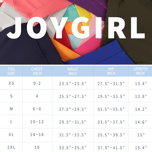 JoyGirl Saia de tênis plissada para mulheres com shorts atléticos golfe skort treino corrida esporte