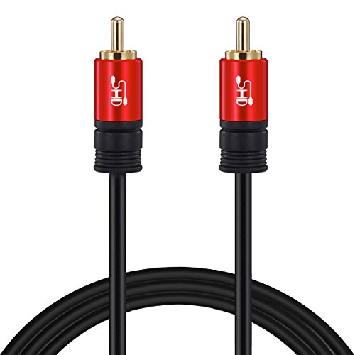 Subwoofer Cable,Shd Rca Cable Rca To Rca Audio Cable Premium Sound Quality Dual Shielded With Gold Plated Connectors-6Feet #TOP15