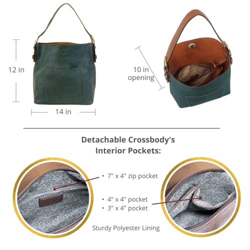 Image of Joy Susan Womens Faux Leather: Hobo 2-in-1 Handbag