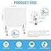 Desk Divider 4 Pcs Desk Privacy Panel 23.6''L x 15.8W'' Office Partitions Frosted Acrylic Panel Pack of 4 Desk Divider Partition with Adjustable Universal Base
