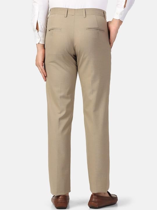 Image of Jack and Jini Formal Pant for Men. Regular Fit, Lightweight, Flat Front, Premium Cotton Polyester Blend Fabric. Office, Party and Casual Wear. Non Stretchable.