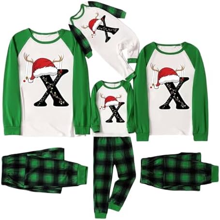 Pyjama Noël Famille, 26 Lettres Noel Pyjama Homme Costume du Pere...