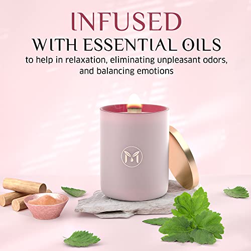 Sandalwood Patchouli Scented Candle, All Natural Pure Soy Candle, Elegant And Relaxing Aromatherapy Candle, Candle Gift For Home Decor, Lasts Up To 80-85 Hours, 15 Oz - Myrrhusa #TOP1