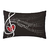 Photo Gallery federe note musicali danzanti red love heart black background art painting caso federa arte federe cuscino moderna copricuscino per divano ufficio auto 40x60 cm Photo Gallery federe note musicali danzanti red love heart black background art painting caso federa arte federe cuscino moderna copricuscino per divano ufficio auto 40x60 cm