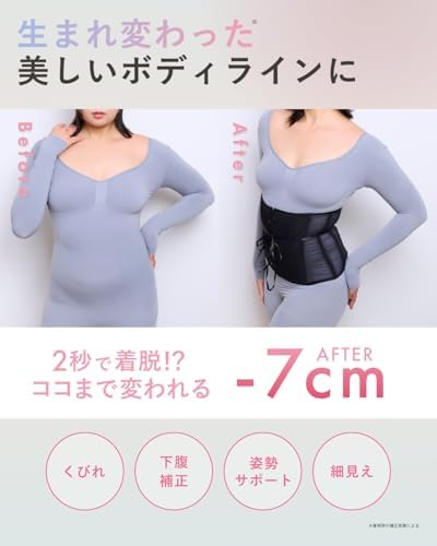 Amazon.co.jp: [ベルミス] GENKING コルセット SANA ダイエット 補正