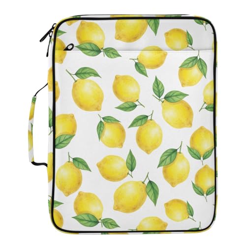 Classeur extensible jaune citron idéal pour organiser le bureau et le home office