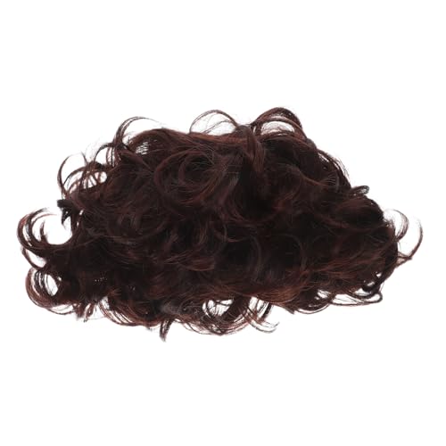 Postiche afro homme bouclé léger pour corriger le manque de volume