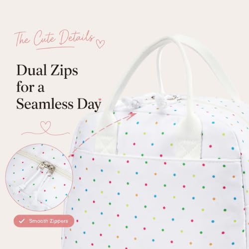 Image of LOVELYWIND Lunch Box for Women Cute Lunch Bags for Women Lunch Tote Bags Reusable Insulated Lunch Box Large Capacity Reusable Insulated Cooler for Work or Travel Gifts or Beach