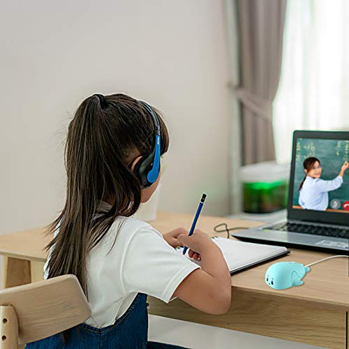 Elec Space Animal Dolphin Shape Usb Wired Mouse Optical Mice For Desktop Pc Laptop Computer,3 Buttons,3.87Feet Cord-Blue #TOP2