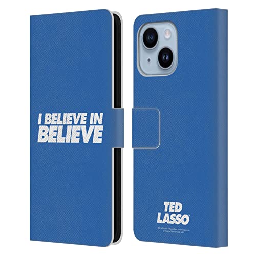 Graphismes de la Saison 1 étui Ted Lasso iPhone 14 Plus cuir durable avec support