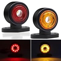 Wiltec 2X Luci Laterali 4 LED 12V Con 3 Colori Luci Di Posizione E